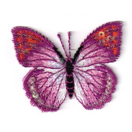 PAPILLON PAILLETTES Coloris Rouge