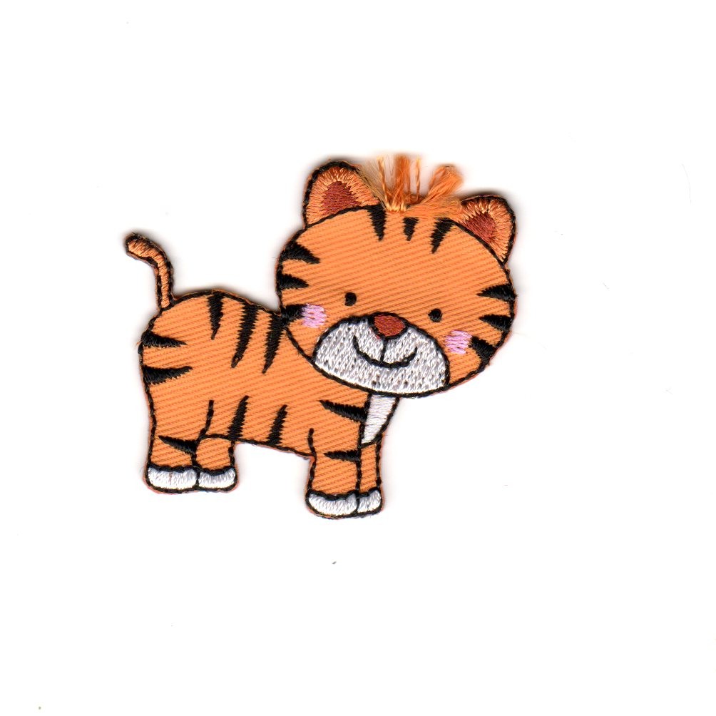 Ecusson Thermocollant Tigre Trop Mignon