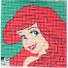 Kit Canevas Ariel La Petite Sirène 12 x 12 cm Disney