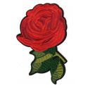 Ecusson Thermocollant Fleur Rose Rouge 10 x 15 cm