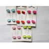 20 Boutons Cochons 18 mm 5 coloris différents Plastique