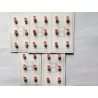 30 Boutons Coccinelle 8 mm Coloris rouge et blanc Plastique