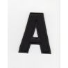 Ecusson thermocollant Alphabet Lettre A Coloris Noir