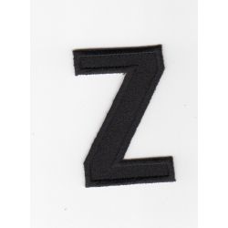 Ecusson thermocollant Alphabet Lettre Z Coloris Noir