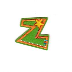 Ecusson thermocollant Alphabet Lettre Z Fun Letter 3,50 cm