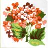 Kit Canevas Petites Fleurs 14 x 14 cm Petits trous