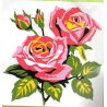 Kit Canevas Jolies Roses 14 x 14 cm Petits trous