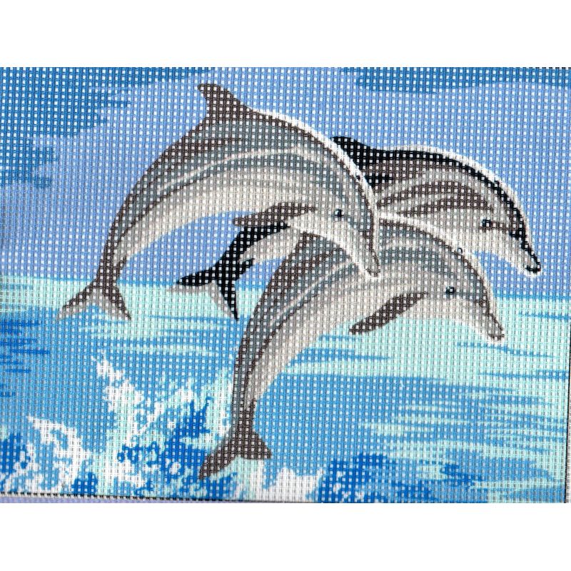Kit canevas enfant - Kiki le dauphin magique - Ma Petite Mercerie