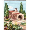 Kit Canevas Maison en Provence A 14 x 18 cm Pénélope Blanc Petits Trous