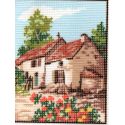 Kit Canevas Maison en Provence B 14 x 18 cm Pénélope Blanc Petits Trous