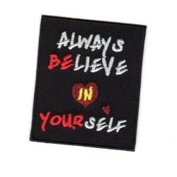 Ecusson Thermocollant Ado Always Believe In Yourself 4,50 x 6 cm 