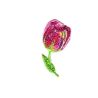 Ecusson Thermocollant Fleur Tulipe 2,50 x 4 cm 