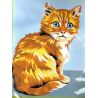 Kit Canevas Chat D 14 x 18 cm Pénélope Blanc Petits Trous