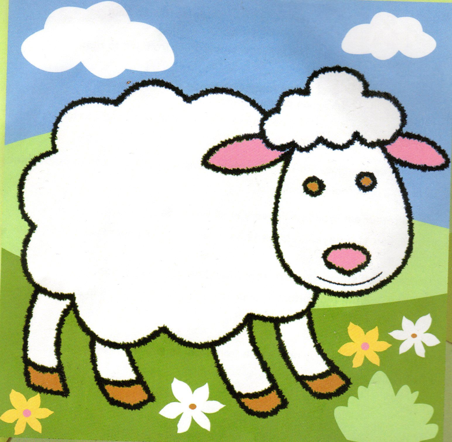 Kit canevas enfant ��� Mouton