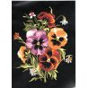 Kit Canevas Bouquet de Pensées 22 x 33 cm 