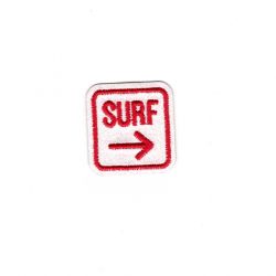 Ecusson Thermocollant Surf Flêche Rouge 3,50 x 3,50 cm