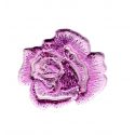 Ecusson Thermocollant Petite Rose Ajouré Coloris Mauve 3 x 3 cm 