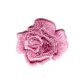 Ecusson Thermocollant Fleur Petite Rose Ajouré Coloris Rose 3 x 3 cm