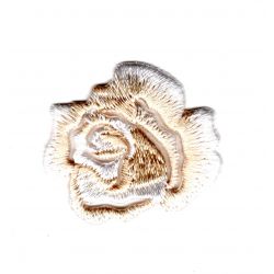 Ecusson Thermocollant Fleur Petite Rose Ajouré Coloris Ombré 3 x 3 cm 