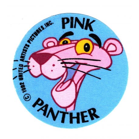 Ecusson Thermocollant PANTHERE ROSE 8 x 8 cm Pink Panther a