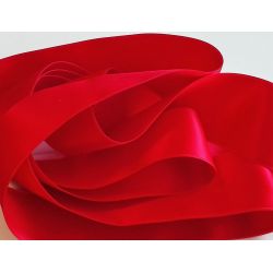 Ruban Satin Luxe Largeur 50 mm double face Coloris Rouge longueur 3 mètres