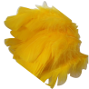 Environ 25 PLUMES Coloris JAUNE deco fête mariage