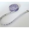 Mètre Ruban de Couturière A Pois Coloris Violet 150 cm