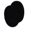2 Renforts coude genou à coudre Coloris Noir Imitation Daim 9,20 x 13,50 thermocollant provisoire
