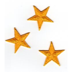 Patch autocollant étoile brodée - SAYA - or