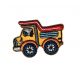 Patch Ecusson Thermocollant Transport Camion Benne 3 x 4,50 cm
