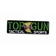 Patch Ecusson Thermocollant Sport Fluo Top Gun Cible Tir 2 x 6,50 cm