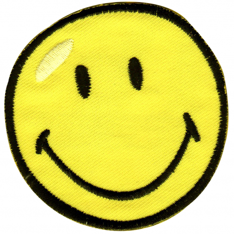 Smiley © Scratch Smiley 2 Heart - Ecusson Thermocollant Patches Appliques,  Taille: 2,9 x 3,4 cm