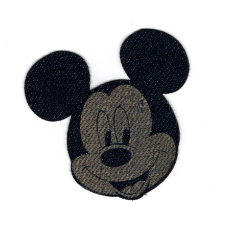 Patch Ecusson Thermocollant Mickey Jeans 5 x 5,50 cm