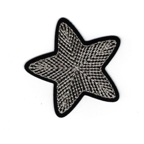 50PCs doré étoile à cinq branches Patch fer sur le sac chapeau À faire soi-même Applique 4x4.2cm