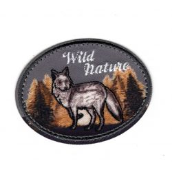 Patch Ecusson Thermocollant Wild Nature Sauvage Loup 4,50 x 6 cm