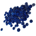 30 Boutons Pressions en Plastique Coloris Bleu Roi 12 mm