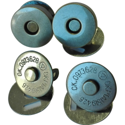 2 Magnets à Rivets Coloris Bronze 19 mm fermoir sac à main Aimant