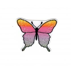 Patch Sticky Butterfly Farbe Pink Gelb 3,50 x 4 cm