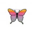 Patch Sticky Butterfly Farbe Pink Gelb 3,50 x 4 cm