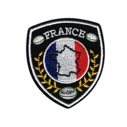 Patch Ecusson Thermocollant Blason Sport Rugby France 5 x 5,50 cm