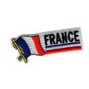 Patch Ecusson Thermocollant Drapeau Fanion France Flag 2,50 x 6 cm