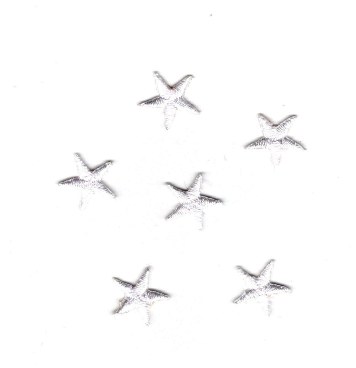 Patch Thermocollant étoile – Lot De 10 Pièces – Taille 4,5 X 4,5 Cm – Blanc – Pour Personnaliser Et Réparer Vêtements