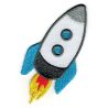 Patch Ecusson Thermocollant FUSEE de l'espace 4,50 x 8 cm