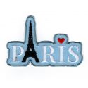 Patch Ecusson Thermocollant J'aime Paris Tour Eiffel 5,50 x 8 cm