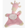 Doudou à Broder Point de Croix Girafe 28 cm Coloris Rose