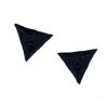 Patch Ecusson Thermocollant 2 x Mouche Triangle Coloris Bleu Marine 2,20 x 2,50 cm
