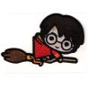 Patch Ecusson Thermocollant Harry Potter sur son balai 5 x 8 cm