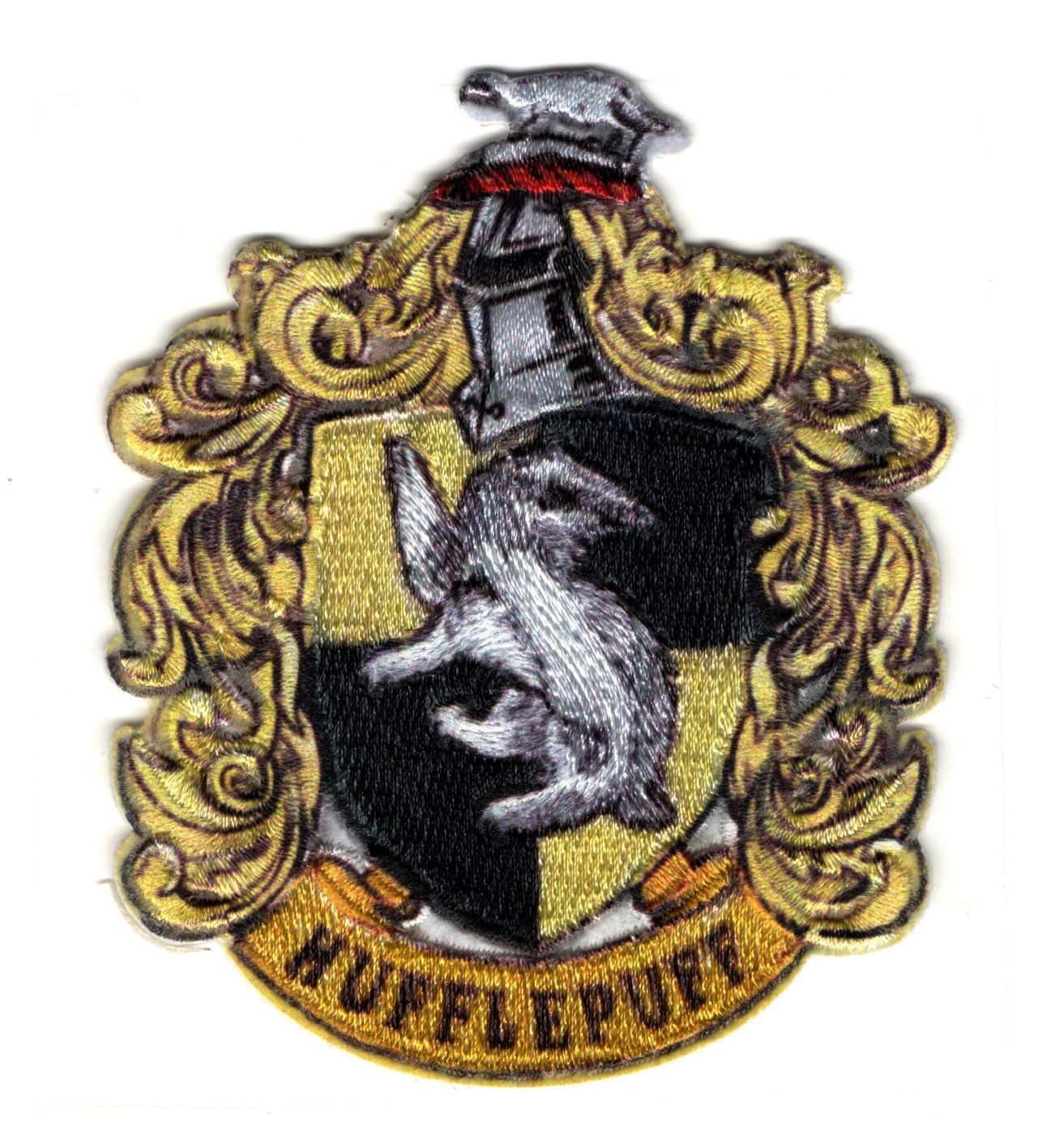 Harry Potter - Drapeau en feutre avec blason Hufflepuff