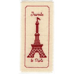 Kit Marque-Page La Tour Eiffel Point de Croix Comptés