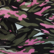 Elastique Militaire Camouflage 38 mm Coloris Kaki Rose 2 METRES